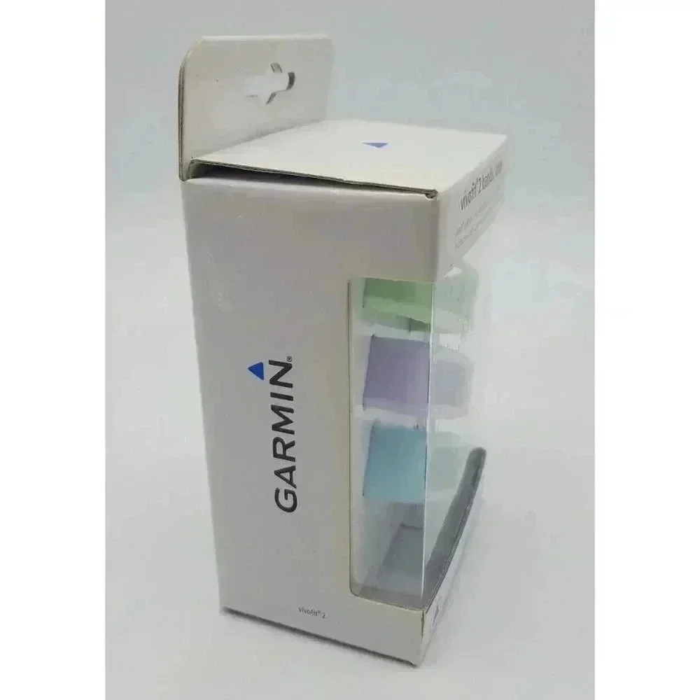 NEW Garmin OEM Vivofit 2 Bands Large 3-Pack Pastel Green Purple Blue Colors NOS